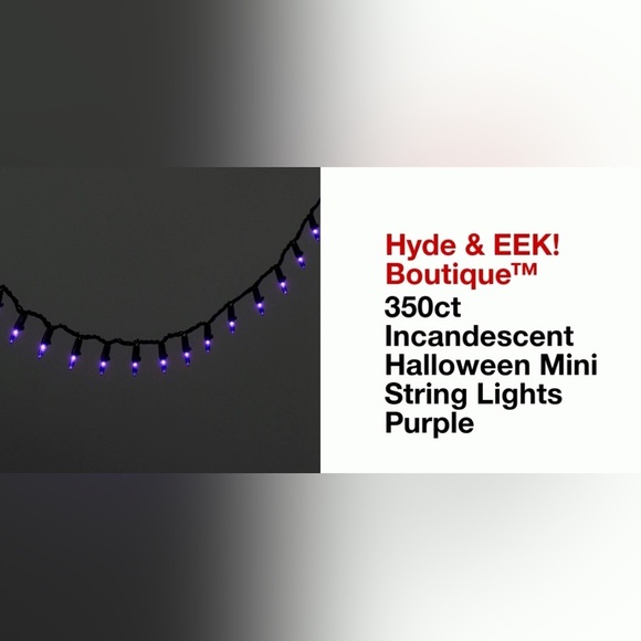 NWT 350 count incandescent mini string lights purple Halloween Christmas - Picture 3 of 9